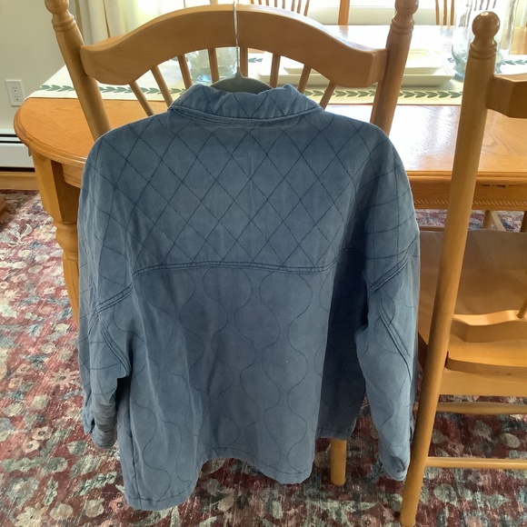 New POL Quilted Denim Barn Style Oversized Jacket - Picture 6 of 7